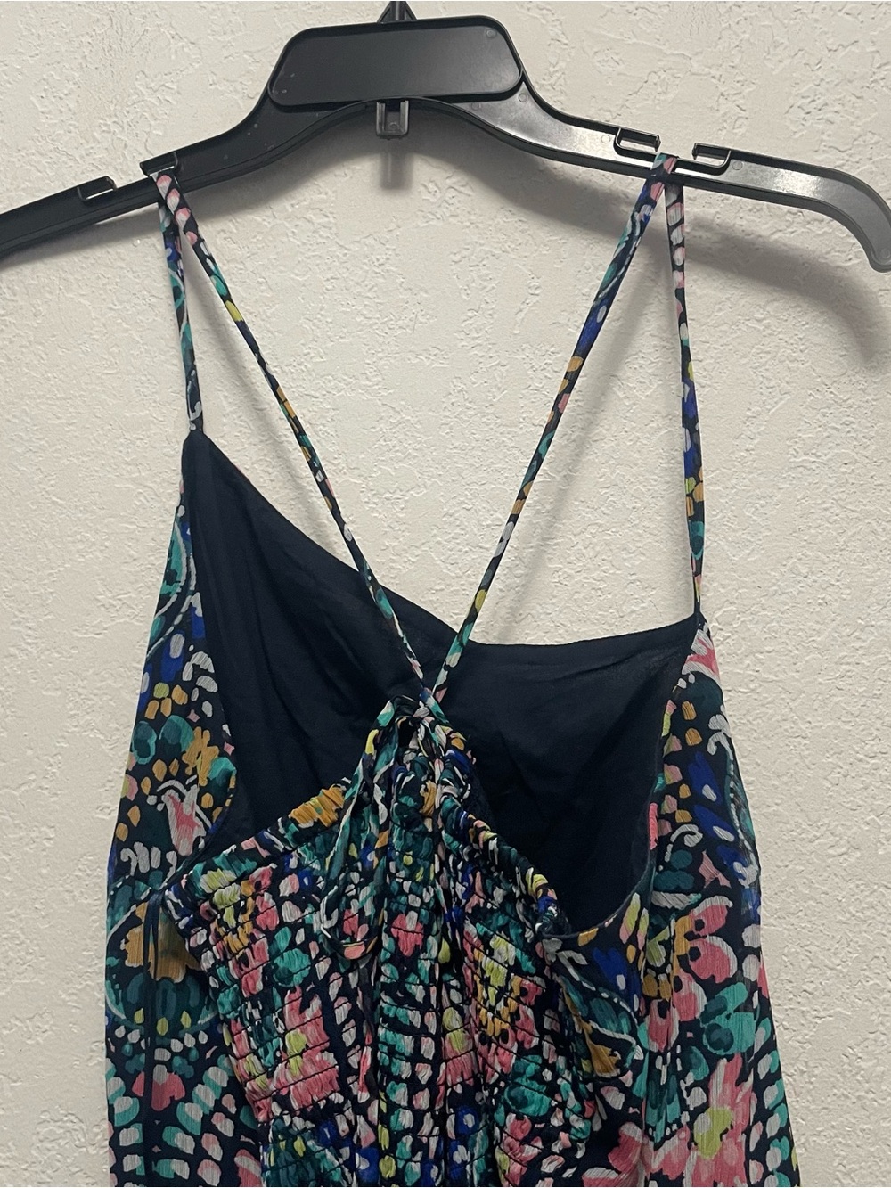 Boho Festival Resort Cottagecore One Shoulder Maxi Dress XL Tall Floral Paisley - Picture 6 of 6